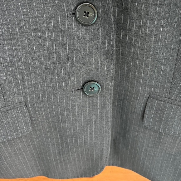 J. Crew Classic Blazer in Gray Striped NWOT Size 12 - Picture 6 of 10
